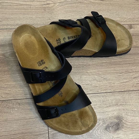 BIRKENSTOCK Women's Salina Sandal Black Size 40 Women's 10 Bohemian - Picture 1 of 6